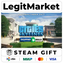 DLC Cities: Skylines - Content Creator Pack: Shopping Malls / Steam АВТО / РУ + МИР