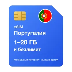 eSIM Португалия — мобильный интернет для путешествий, моментальная выдача