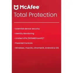 McAfee Total Protection (2023) Unlimited Device 1 Year | Ключ подписки | GLOBAL