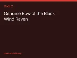 Genuine Bow of the Black Wind Raven #575713756