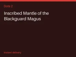 Inscribed Mantle of the Blackguard Magus #574773749