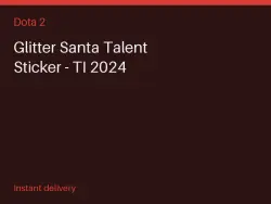 Glitter Santa Talent Sticker - TI 2024 #565118191