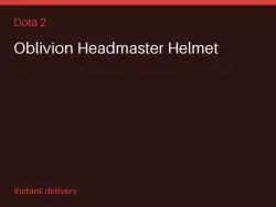 Oblivion Headmaster Helmet #565100964