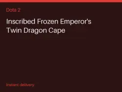 Inscribed Frozen Emperor's Twin Dragon Cape #575708095