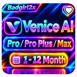 Venice AI Pro / Pro Plus / Max | 1–12 месяцев | Подписка | Обновление | Полная