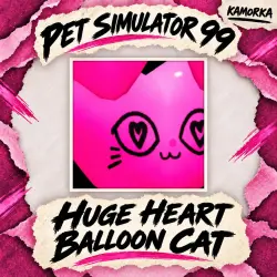 Huge Heart Balloon Cat Exclusive Pet Simulator 99