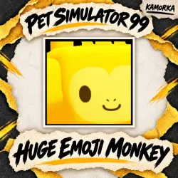 Huge Emoji Monkey / Exclusive / Roblox Pet Simulator 99
