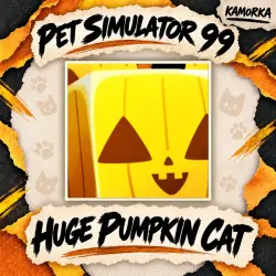 Huge Pumpkin Cat / Exclusive / Roblox Pet Simulator 99