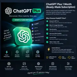 ChatGPT Plus на 1 месяц | Готовая подписка | Доступ к ИИ