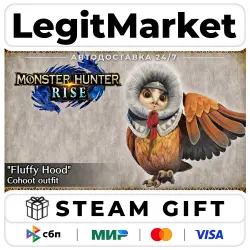 DLC MONSTER HUNTER RISE - "Fluffy Hood" Cohoot outfit / Steam АВТО / РУ + МИР