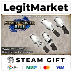 DLC MONSTER HUNTER RISE - "Swallow Gloves" Hunter layered armor pi / Steam АВТО / РУ + МИР