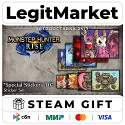 DLC Monster Hunter Rise - "Special Stickers 10" sticker set / Steam АВТО / РУ + МИР