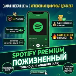 Пожизненная подписка Spotify Premium — разблокированные функции, невероятно  ц