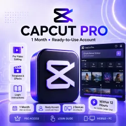 CapCut Pro | 1 месяц | Готовый аккаунт | Доставка в течение 12 часов