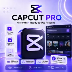 CapCut Pro | 6 месяцев | Готовый аккаунт | Доставка в течение 12 часов