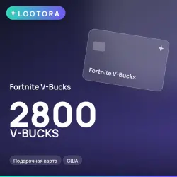 Fortnite V-Bucks 2800 V-BUCKS, подарочная карта, США