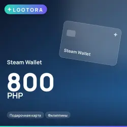 Steam Wallet 800 PHP, подарочная карта, Филиппины