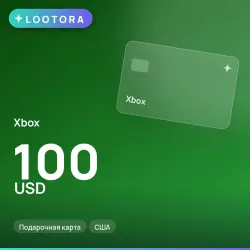 Xbox 100 USD, подарочная карта, США