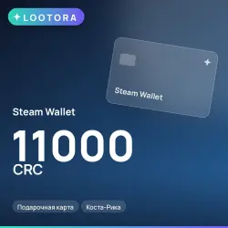 Steam Wallet 11000 CRC, подарочная карта, Коста-Рика