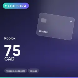 Roblox 75 CAD, подарочная карта, Канада