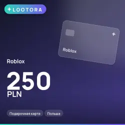 Roblox 250 PLN, подарочная карта, Польша