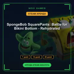 SpongeBob SquarePants: Battle for Bikini Bottom - Rehydrated | АРЕНДА 7/14/30 дней | STEAM аккаунт