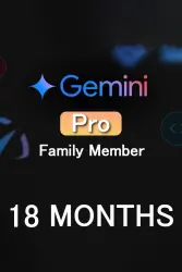 Аккаунт Google AI Gemini Pro для члена семьи (срок действия — 18 месяцев)