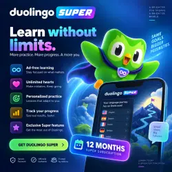 Duolingo Super Subscription 12 Months Duolingo CD Key