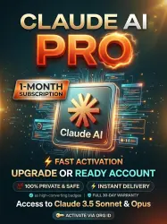Claude AI Pro — 1 Month Subscription Upgrade or Ready Subscription