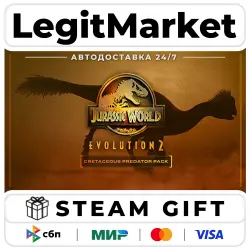 DLC Jurassic World Evolution 2: Cretaceous Predator Pack / Steam АВТО / РУ + МИР