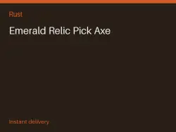 Emerald Relic Pick Axe #571132025