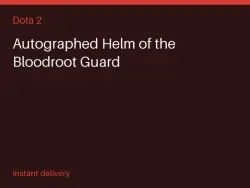 Autographed Helm of the Bloodroot Guard #568538435