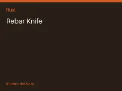 Rebar Knife #570420477