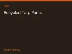 Recycled Tarp Pants #571326608