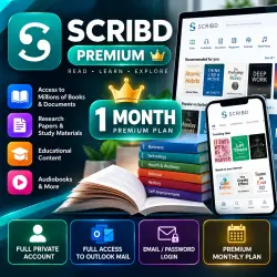 Scribd Premium на 1 месяц | Приватный аккаунт + доступ к Outlook | Полная