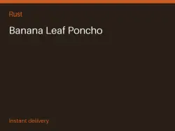 Banana Leaf Poncho #565723172