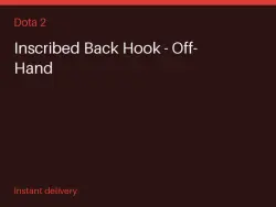 Inscribed Back Hook - Off-Hand #575720059
