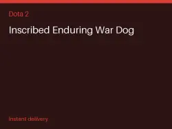 Inscribed Enduring War Dog #568519795