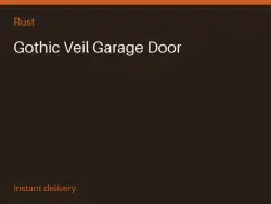 Gothic Veil Garage Door #573776443