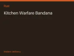 Kitchen Warfare Bandana #569826881