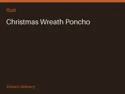 Christmas Wreath Poncho #574557666