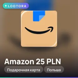 Amazon 25 PLN, подарочная карта, Польша