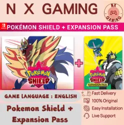 Pokemon Shield + Expansion Pass Nintendo Switch 1/2