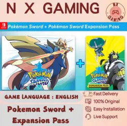 Pokemon Sword + Expansion Pass Nintendo Switch 1/2