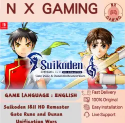 Suikoden I II HD Remaster Gate Rune and Dunan Unification Wars Nintendo Switch 1/2