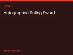 Autographed Ruling Sword #575704928