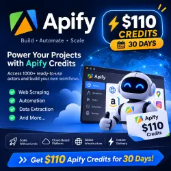 Apify — 110 $ кредитов | 30 дней