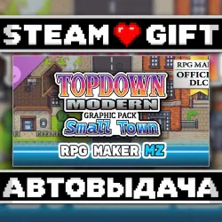 RPG Maker MZ - Topdown Modern Graphic Pack - Small Town • Steam • Россия и другие регионы