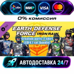 EARTH DEFENSE FORCE: IRON RAIN - Creation parts: T-shirt EDF4.1 set Bundle EARTH DEFENSE FORCE…