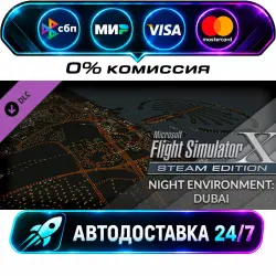 FSX Steam Edition: Night Environment: Dubai Add-On DLC STEAM RU + МИР АВТОВЫДАЧА 24/7